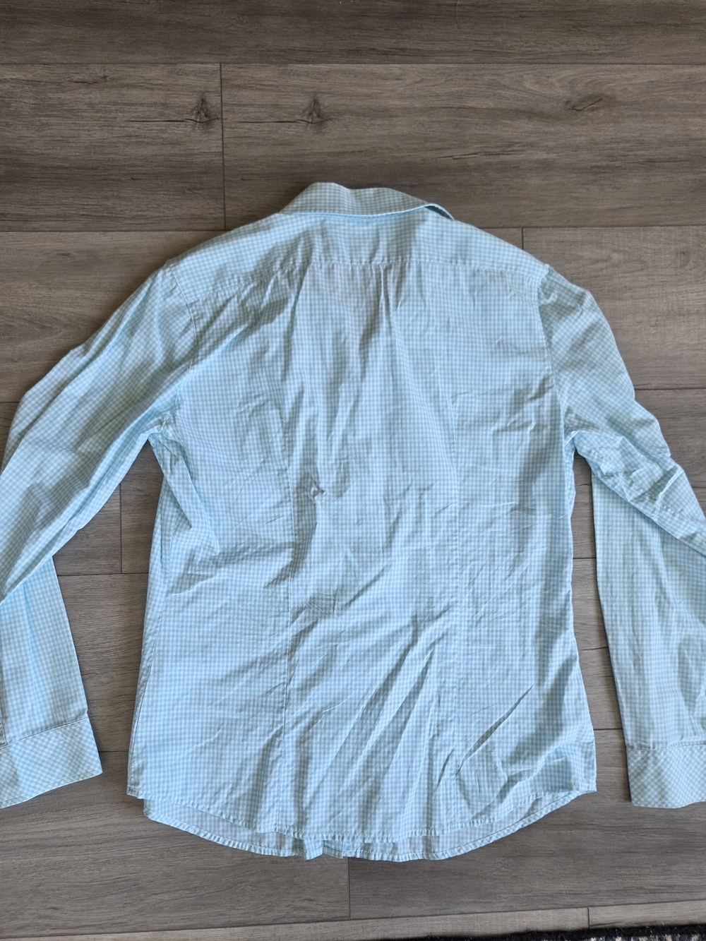 Lilly Pulitzer Light Blue Check Fitted Button Down 10 - Picture 2 of 9